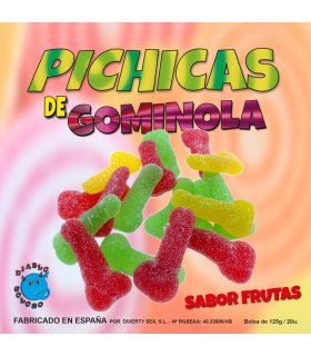 DIABLO PICANTE PICHITAS DE GOMINOLA FRUTAS CON AZUCAR