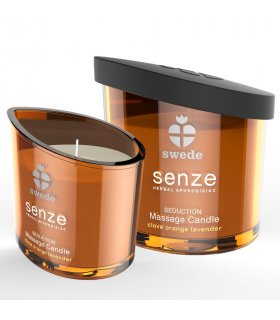 SWEEDE SENZE SEDUCTION VELA MASAJE CLAVO NARANJA LAVANDA