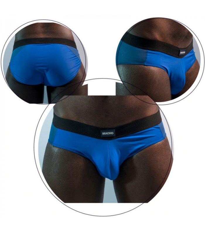 MACHO MS23V CALZONCILLO BRIEF BLUE COLORS S M
