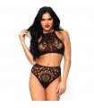 LEG AVENUE SET 2 PIEZAS TOP Y PANTIES M/L