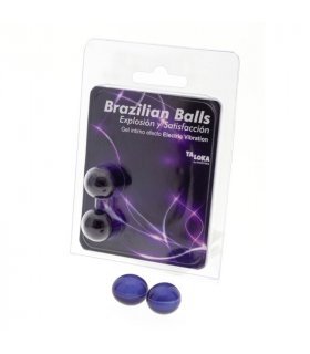 TALOKA BRAZILIAN BALLS GEL EXCITANTE EFECTO VIBRACIoN ELeCTRICA 2 BOLAS