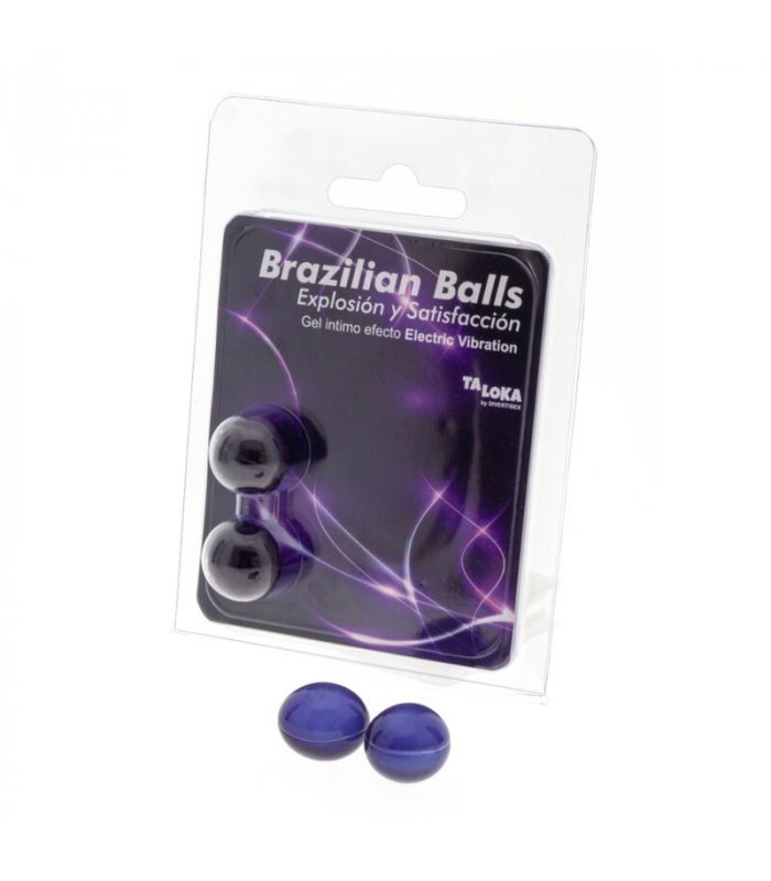 TALOKA BRAZILIAN BALLS GEL EXCITANTE EFECTO VIBRACIoN ELeCTRICA 2 BOLAS