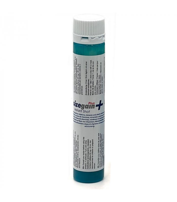 SIZEGAIN PLUS INSTANT SHOT VIGORIZANTE MASCULINO 5 UNIDADES