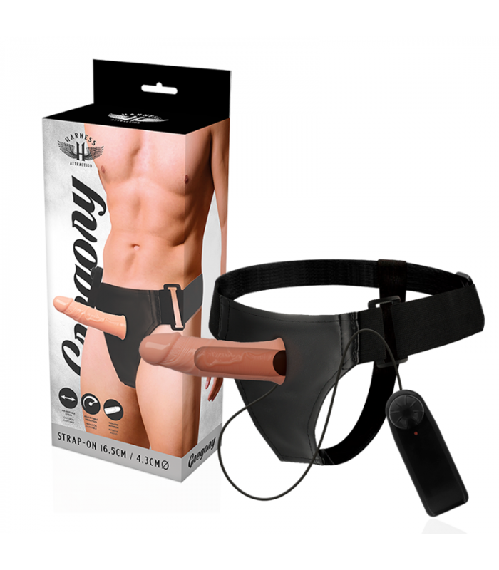 HARNESS ATTRACTION aRNES HUECO GREGORY CON VIBRADOR 165 X 43CM