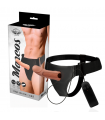 HARNESS ATTRACTION ÁRNES HUECO MARCOS  CON VIBRADOR 17 X 5CM
