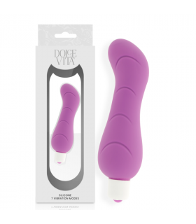 DOLCE VITA G SPOT VIBRADOR SILICONA LILA