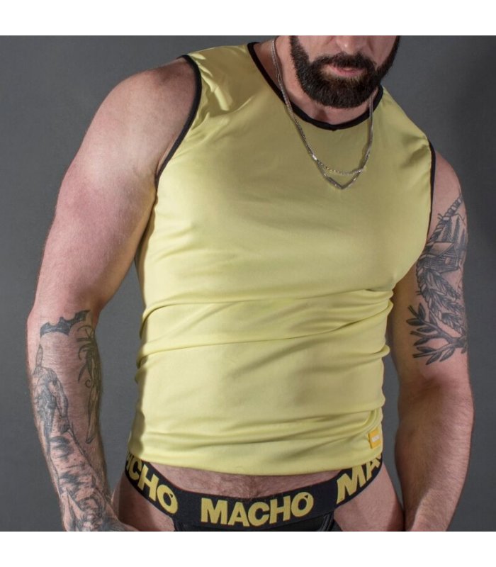 MACHO CAMISETA AMARILLO S M