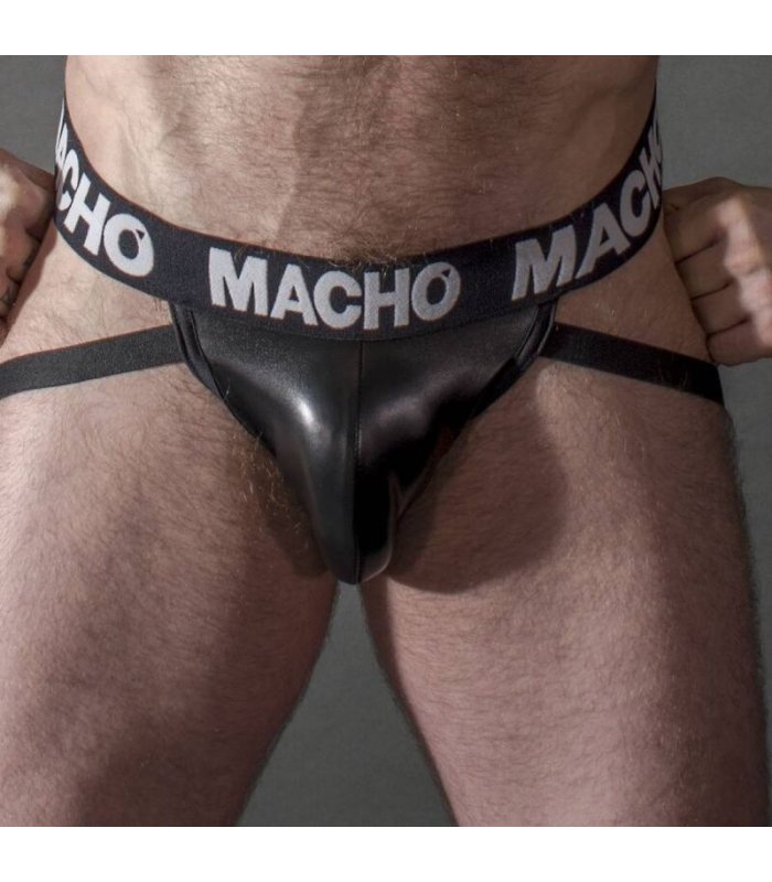 MACHO MX25NC JOCK CUERO NEGRO S