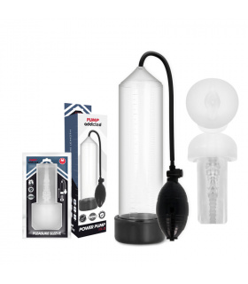 PUMP ADDICTED RX3 BOMBA ERECCIoN NEGRO CON MASTURBADOR
