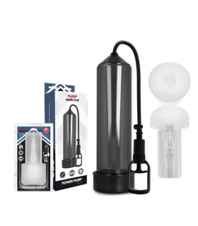 PUMP ADDICTED BOMBA ERECCIoN RX7 NEGRO CON MASTURBADOR