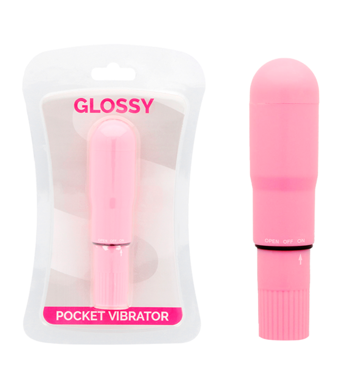 GLOSSY POCKET VIBRADOR ROSA