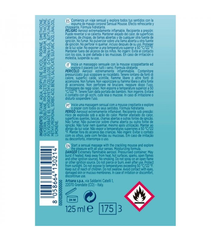 CONTROL CREMA MASAJE MOUSSE SENSUAL WAVE 125 ML