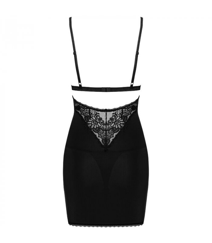 OBSESSIVE MADERRIS CHEMISE TANGA XS S