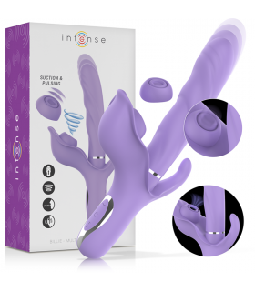 INTENSE BILLIE VIBRADOR MULTIFUNCIoN RECARGABLE SUCCIONADOR CON PULSADOR MORADO