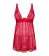 OBSESSIVE LACELOVE BABYDOLL TANGA ROJO XS S