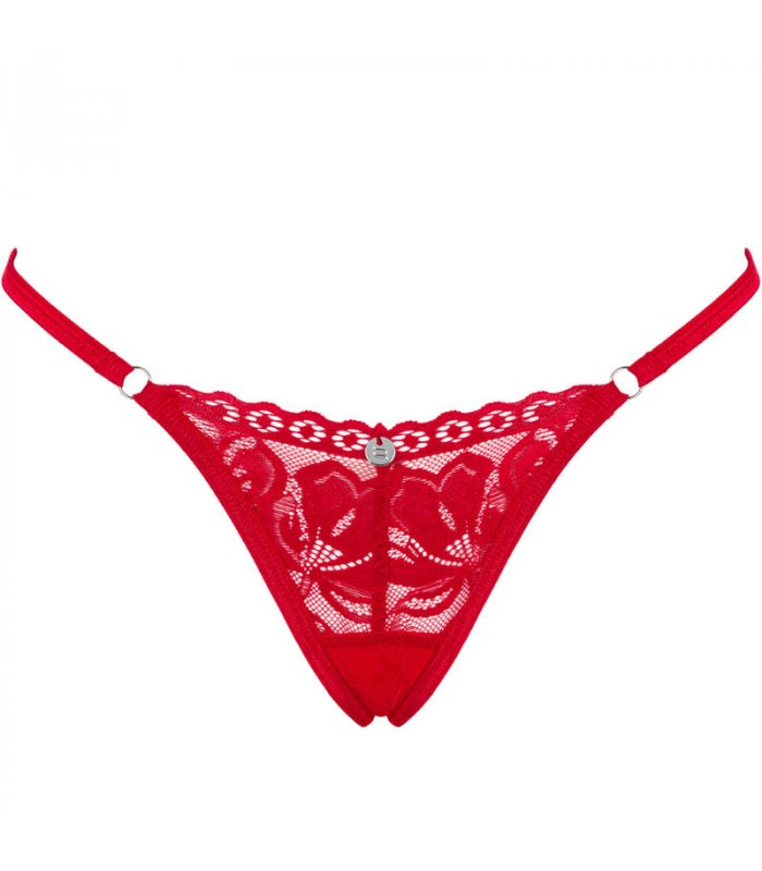 OBSESSIVE LACELOVE TANGA ROJO XS S