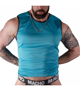 MACHO CAMISETA AZUL S M