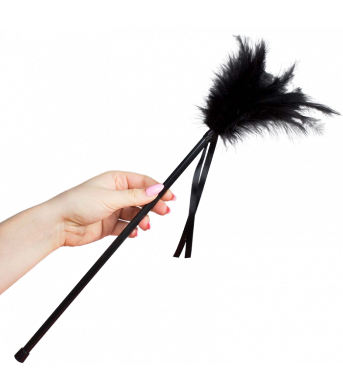 SECRETPLAY PLUMERO PLUMAS NEGRO 40CM