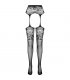 PASSION S029 MEDIAS CON LIGUERO NEGRO TALLA UNICA