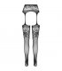 PASSION S029 MEDIAS CON LIGUERO NEGRO TALLA UNICA