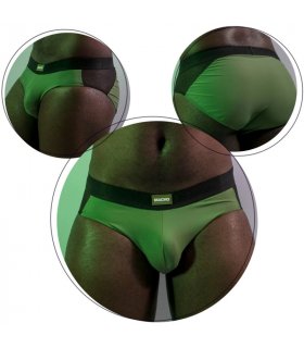 MACHO MS23V CALZONCILLO BRIEF COLORES VERDES L XL