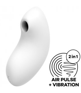 SATISFYER VULVA LOVER 2 ESTIMULADOR Y VIBRADOR BLANCO