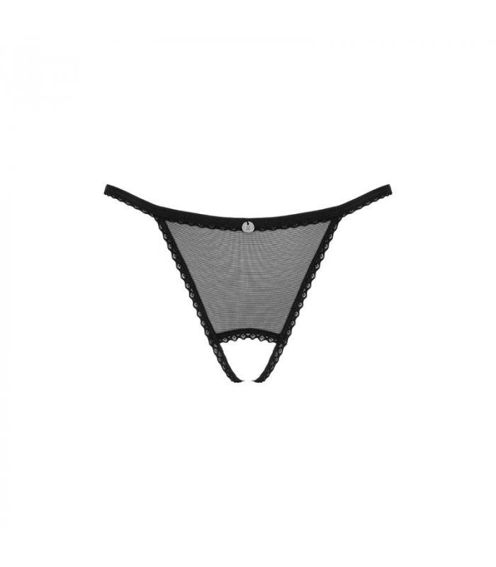 OBSESSIVE CELIA NOIR CROTCHLESS TANGA M L