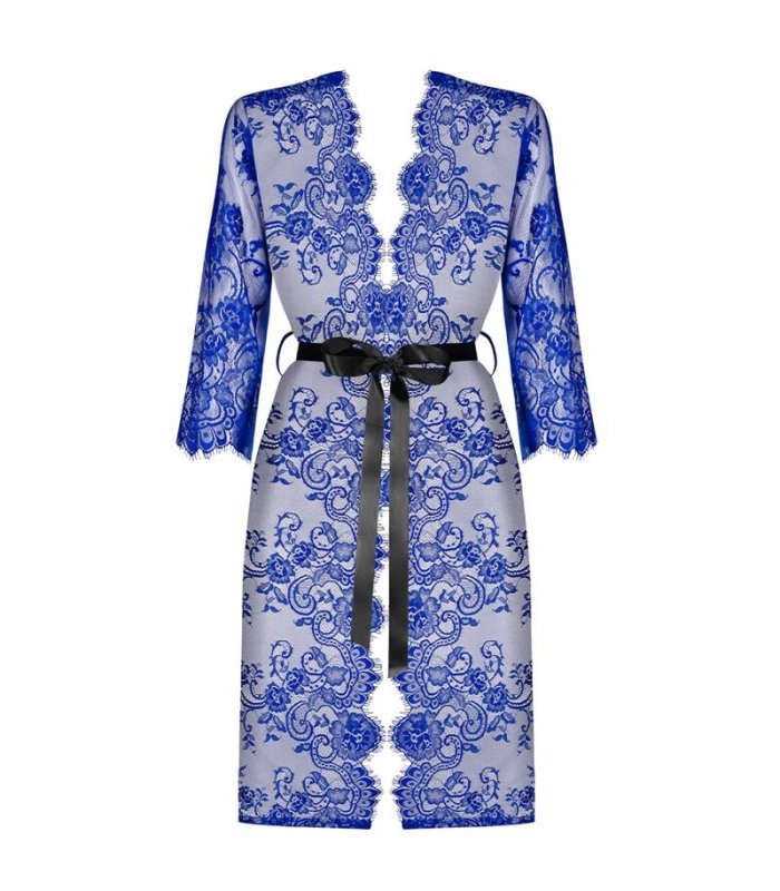 OBSESSIVE COBALTESS PEIGNOIR L XL