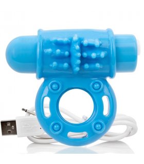 SCREAMING O ANILLO VIBRADOR O WOW RECARGABLE AZUL