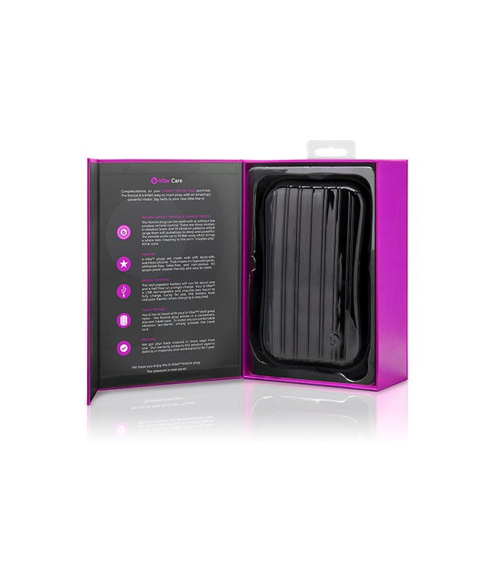 B VIBE NOVICE CONTROL REMOTO ANAL PLUG FUCHSIA