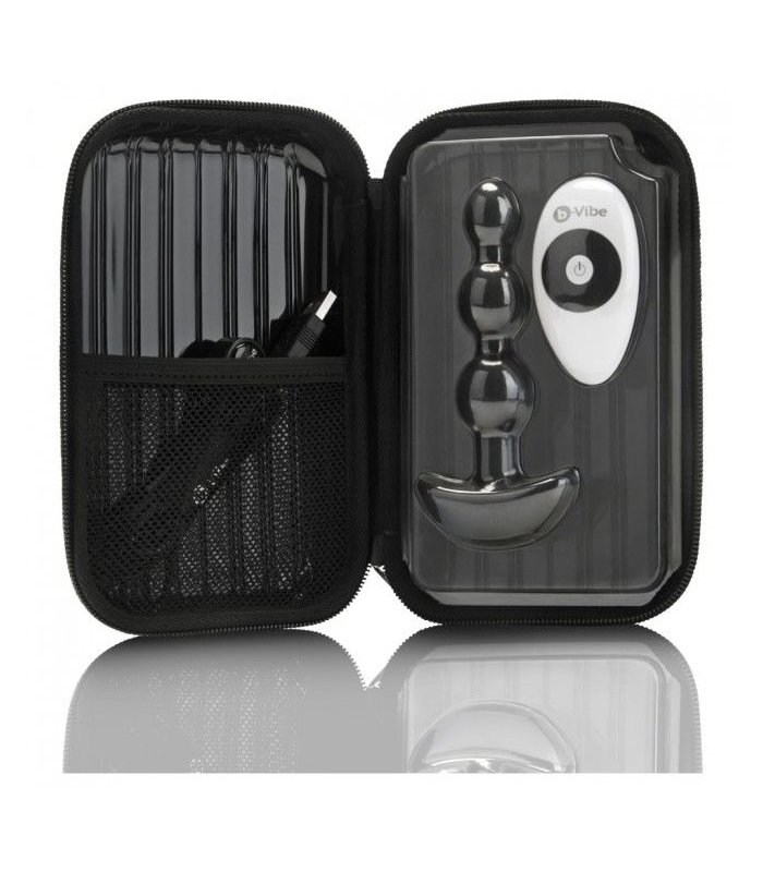 B VIBE TRIPLET ANAL CONTROL REMOTO BEADS NEGRO