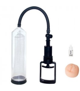 BOMBA DE ERECCION TIRADOR Y BOQUILLA VAGINA 20 CM